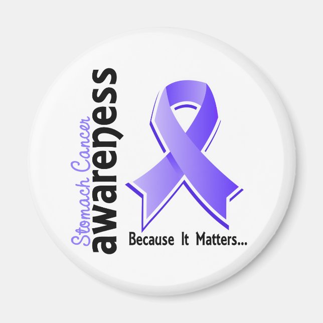 Imán Conciencia sobre el cáncer de estómago 5 (Frente)