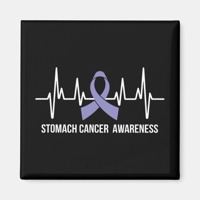 Imán Conciencia sobre el cáncer de estómago Mes Periwin (Frente)