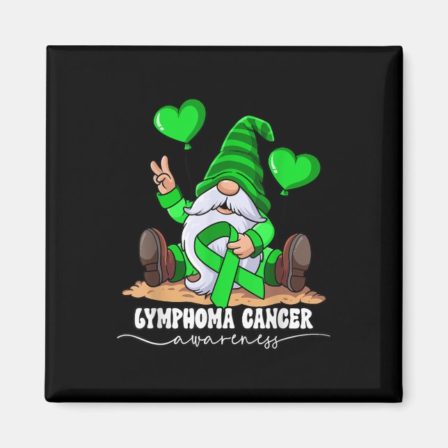 Imán Conciencia sobre el cáncer de linfoma (Frente)