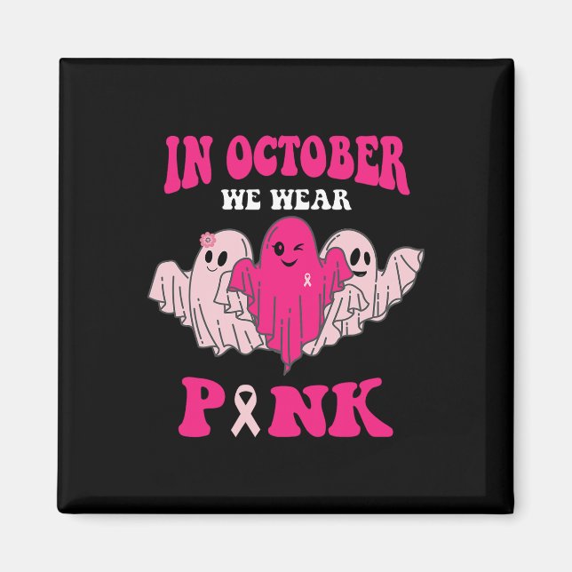 Imán Conciencia Sobre El Cáncer De Mama En Octubre Usam (Frente)