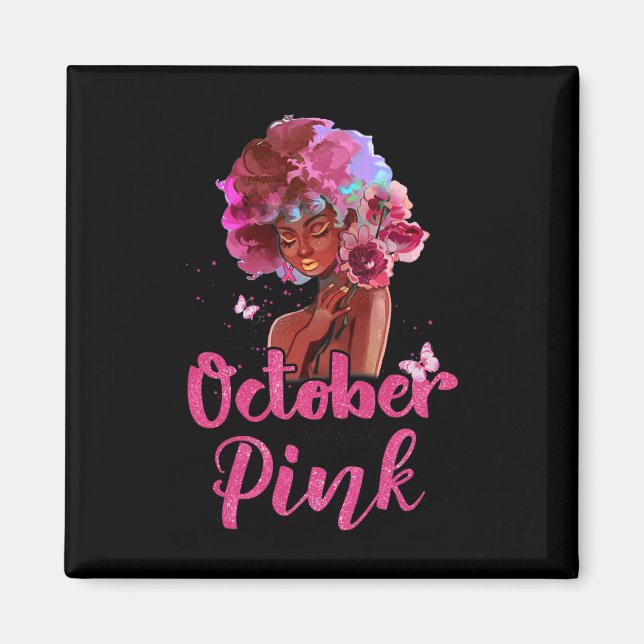 Imán Conciencia Sobre El Cáncer De Mama En Octubre Usam (Frente)