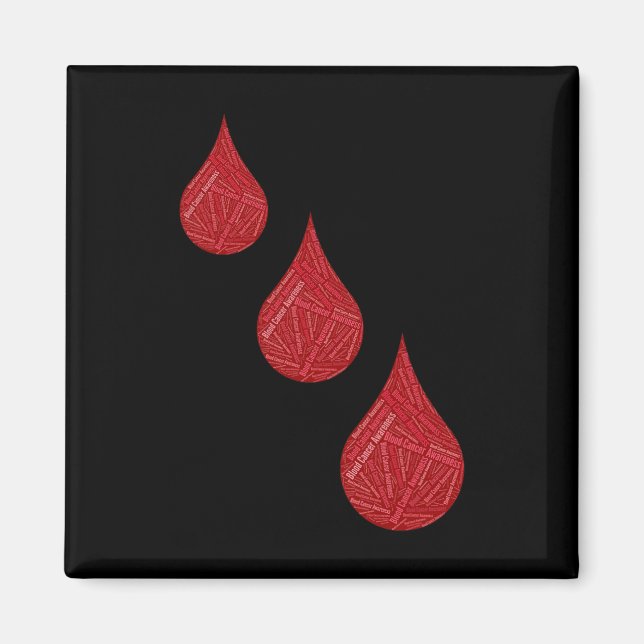 Imán Conciencia sobre el cáncer de sangre (Frente)