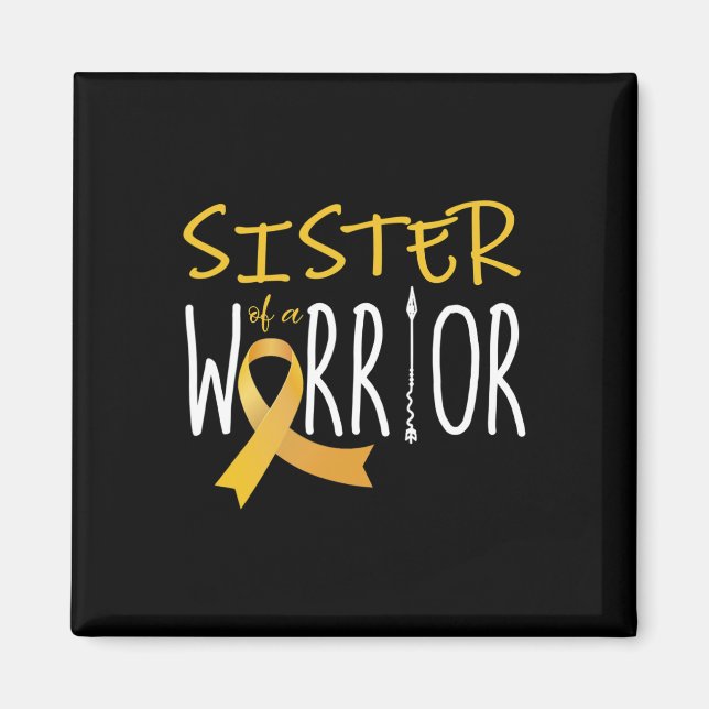 Imán Conciencia sobre el cáncer infantil Hermana de un  (Frente)