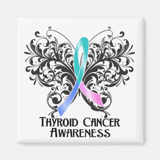 Imán Conciencia sobre el cáncer tiroideo de mariposa