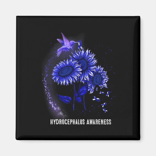 Imán Conciencia sobre el hidrocefalia de girasol (Frente)