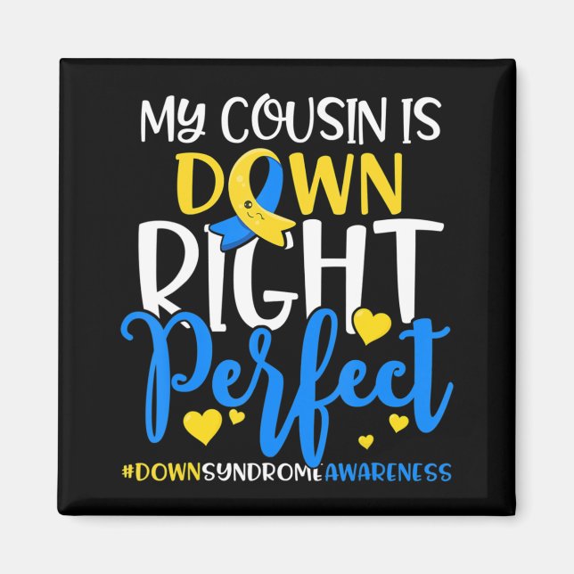 Imán Conciencia sobre el síndrome de Down Mi sobrino es (Frente)