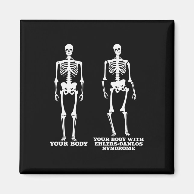 Imán Conciencia sobre el síndrome de Ehlers-Danlos (Frente)