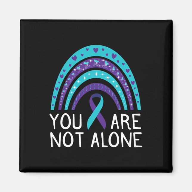 Imán Conciencia sobre el suicidio Salud mental (Frente)