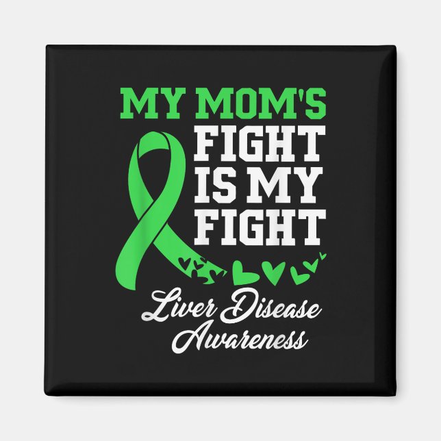 Imán Conciencia sobre enfermedades hepáticas Mi madre l (Frente)