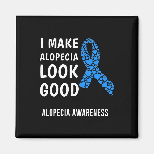 Imán Conciencia sobre la alopecia 1 (Frente)