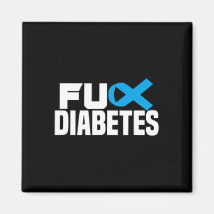 Imán Conciencia sobre la diabetes Tipo 1 Tipo 2 Rib azu