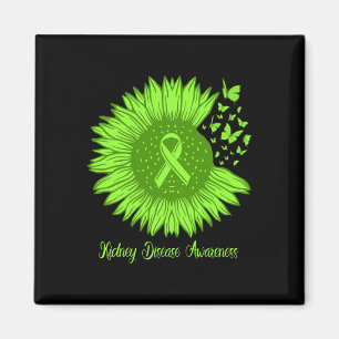 Imán Conciencia sobre la enfermedad renal Sunflower Mom