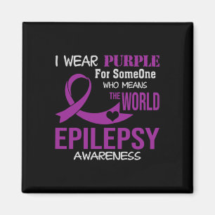 Imán Conciencia sobre la epilepsia Llevo morado por mi