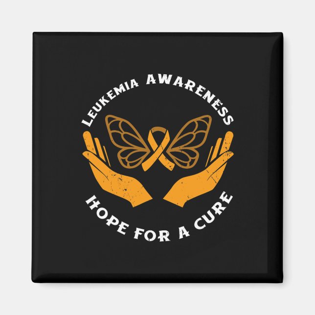 Imán Conciencia Sobre La Leucemia Esperanza De Cáncer D (Frente)