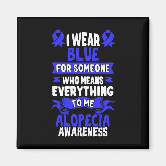 Imán Conciencia sobre la pérdida del cabello - Alopecia (Frente)