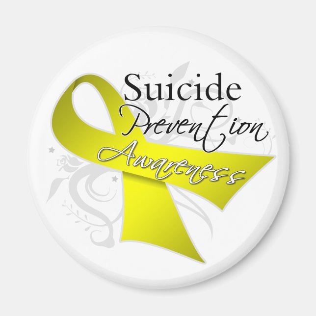 Imán Conciencia sobre la prevención del suicidio (Frente)