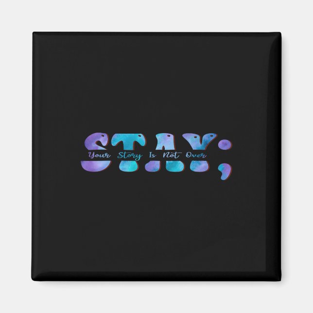 Imán Conciencia sobre la prevención del suicidio: mante (Frente)