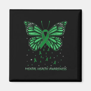 Imán Conciencia sobre la salud mental Colores de confor
