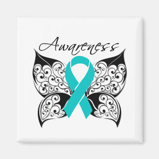 Imán Conciencia sobre las mariposas tatuadas - Cáncer o