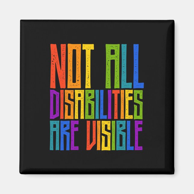 Imán Conciencia sobre las personas con discapacidad No  (Frente)