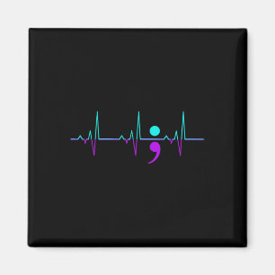 Imán Conciencia suicida Heartbeat Soporte Cinta Feliz G