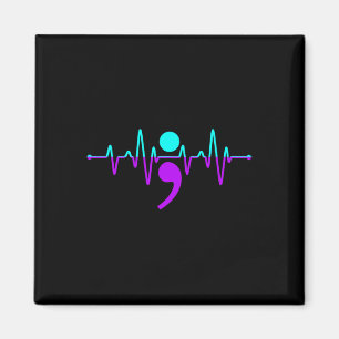 Imán Conciencia suicida Heartbeat Soporte Cinta Feliz G