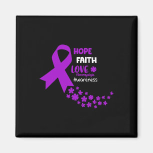 Imán Conciencia Tee Hope Faith Love Fibromialgia Awar