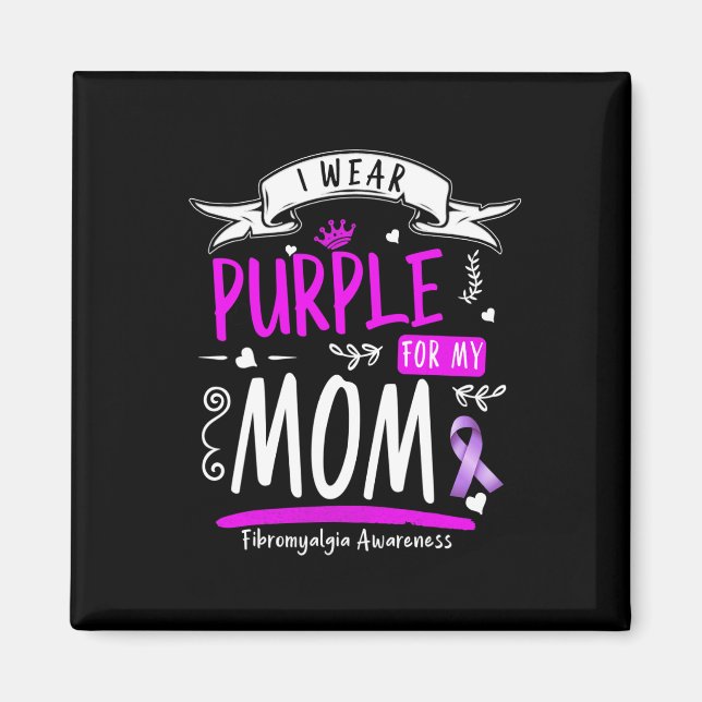 Imán Conciencia Y Diseño De Fibro Que Uso Púrpura Para  (Frente)