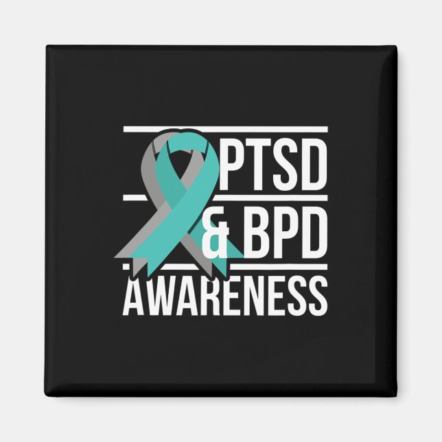 Imán Concienciación De Ptsd Y Bpd (Frente)