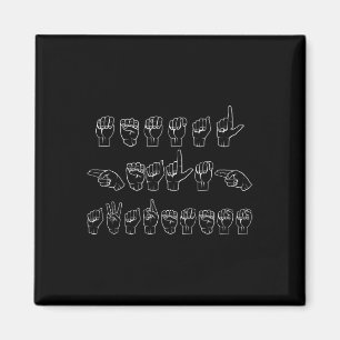 Imán Concienciación Sanitaria Asl Lenguaje De Rótulo Si