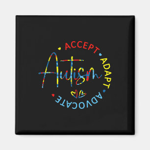 Imán Concienciación sobre autismo aceptar a la defensor