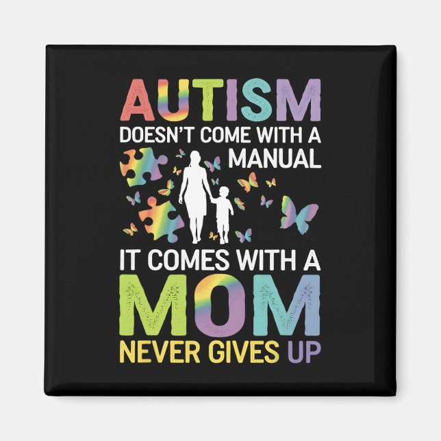 Imán Concienciación sobre el Autismo 2025 No Viene Con  (Frente)