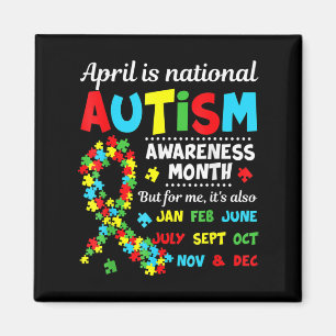 Imán Concienciación sobre el autismo - Abril es un reco