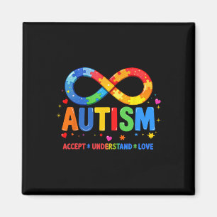 Imán Concienciación sobre el autismo aceptar entender e