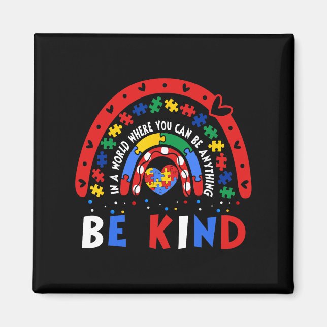 Imán Concienciación Sobre El Autismo Por Qué Encajar En (Frente)