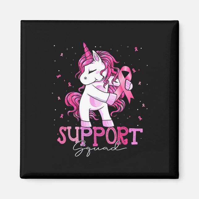 Imán Concienciación sobre el cáncer de mama en camiseta (Frente)