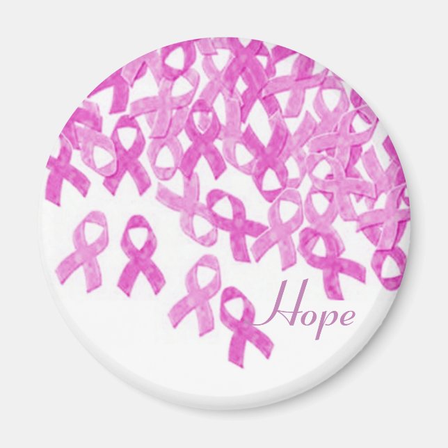 Imán Concienciación sobre el cáncer de mama Terciopelo  (Frente)