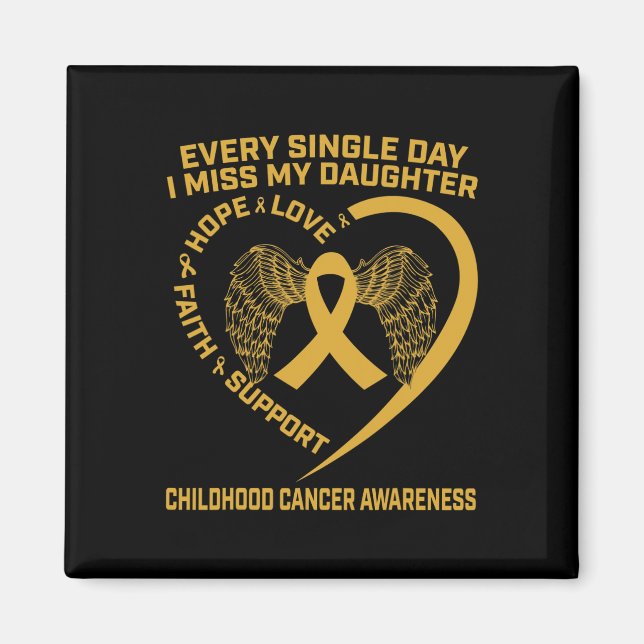 Imán Concienciación sobre el cáncer infantil de la cint (Frente)