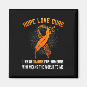 Imán Concienciación sobre el cáncer Naranja Ribbon: reg