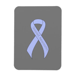 Imán Concienciación sobre el soporte de cinta azul cla