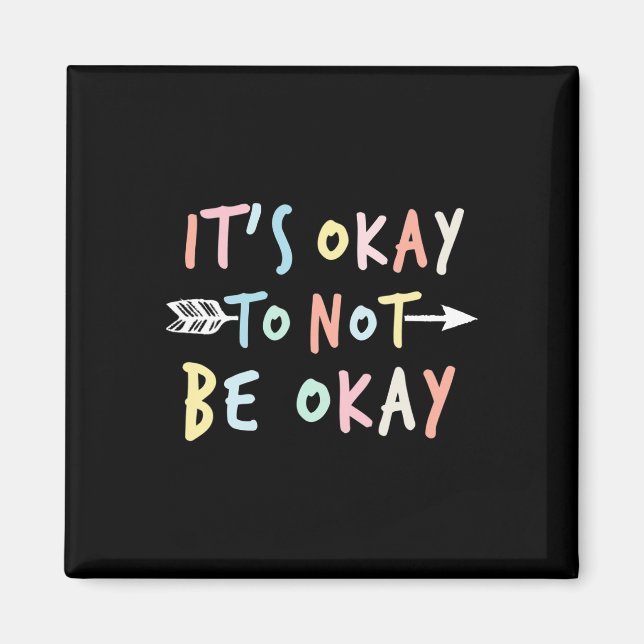 Imán Concienciación sobre el suicidio en salud mental (Frente)