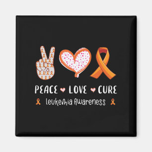 Imán Concienciación sobre la leucemia por amor de paz h