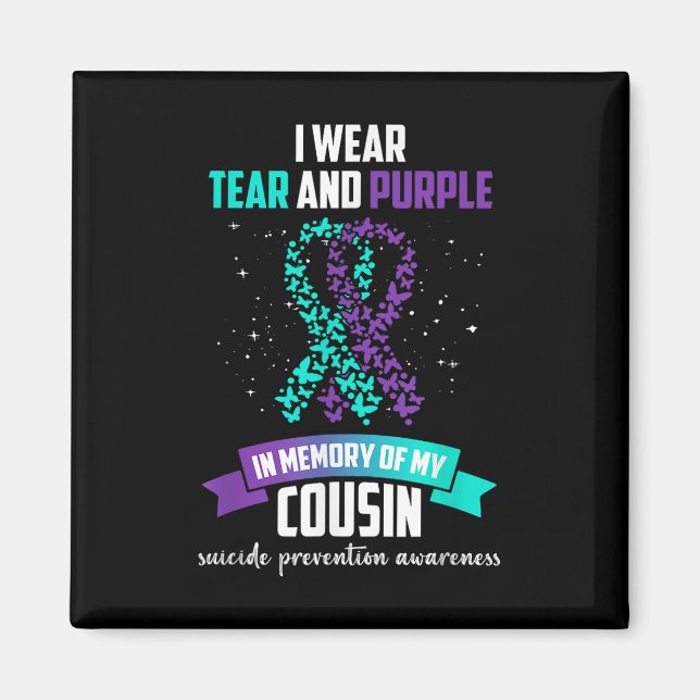 Imán Concienciación sobre la prevención del suicidio en (Frente)