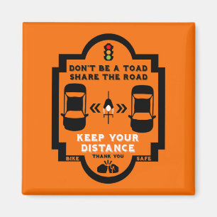 Imán Concienciación sobre la seguridad vial en las bici