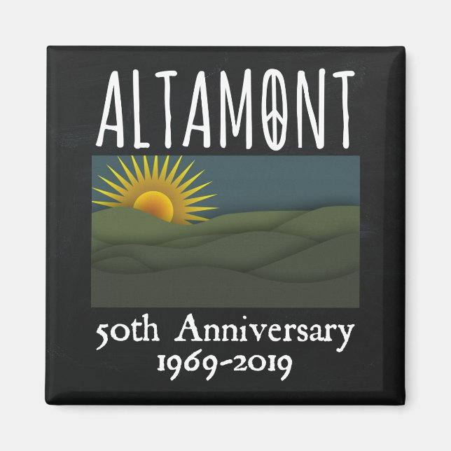 Imán Concierto libre de altamont Speedway 1969 (Frente)