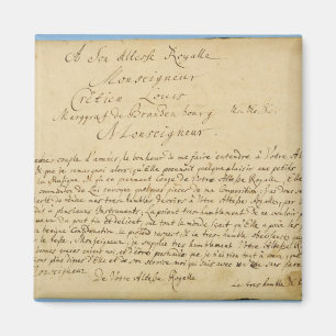 Imán Conciertos de Brandenburger del esmero manuscrito