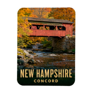 Imán Concord New Hampshire Patrimonio de Granito