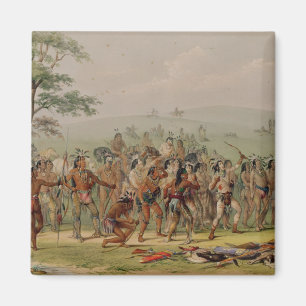 Imán Concurso de tiro con arco en mandarín, c.1832