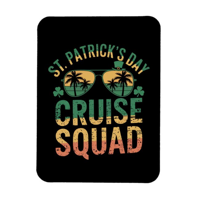 Imán Concurso familiar divertido de la squad de crucero (Vertical)