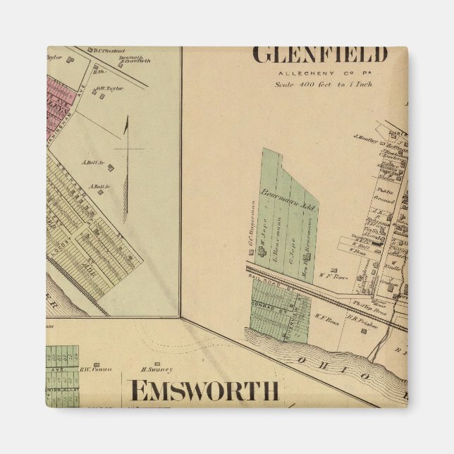 Imán Condado de Allegheny, Pennsylvania (Frente)